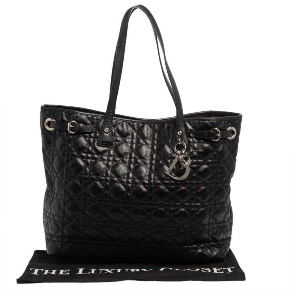 Christian Dior Panarea Quilted Cannage Tote Bag Shopper AUTHENTIC